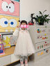 戴维贝拉（DAVE＆BELLA）童装汉服裙子女童连衣裙小童网纱裙儿童连衣裙春装新款幼儿服装 粉色 110 cm（建议身高100-110cm） 实拍图