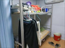 上下铺铁床双层铁架床员工宿舍双层床学生双人上下床高低铁艺架子 舰灰色 加厚款 100*200送两张床板 实拍图