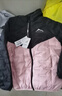 雪中飞儿童羽绒服冬季女童运动时尚拼色轻薄男童中大童连帽羽绒服 水粉色 170 实拍图