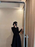 妍莉芬（yanlifen）连衣裙法式长裙春季女装新款2025年气质套装黑色针织外套裙子春秋 外套+连衣裙【套装】 60/65kg/XL 实拍图