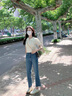 韩璐娇（hanlujiao）连衣裙女装夏季2026新款搭配一整套奶系穿搭气质显瘦牛仔裙子夏天 套装（配吊带+腰带） M 【建议95-108斤】 实拍图