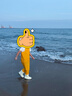 羚特赶海连体裤儿童玩水连体衣沙水服涉水服下水裤-柠檬黄 34 实拍图