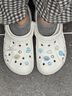 卡骆驰（CROCS）洞洞鞋贝雅男鞋女鞋轻便耐磨一脚蹬拖鞋休闲鞋|10126 白-100 41 /42(260mm) 实拍图