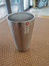 和风四季304不锈钢杯子双层家用水杯酒店锤纹杯单层速冷杯啤酒杯餐厅茶杯 原色大号304双层锤目纹杯 350ml 实拍图