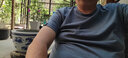 雾卡 【三件装】短袖t恤男纯色棉宽松夏季士半袖潮流衣服情侣装 白色+红色+雾蓝 XL 建议135-150斤 实拍图
