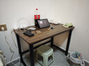 新颜值主义电脑桌电竞桌实木书桌家用台式办公桌学习桌写字桌工作台长条桌子 【18mm实木芯】特厚加固100cm 实拍图