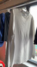 布先生热胆小高领厚款长袖打底白色T恤男春秋纯色打底衫上衣KT01878 【小高领】象牙白 3XL /190 实拍图