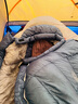 黑冰（BLACKICE）新款【Z系列轻量款木乃伊式鹅绒羽绒睡袋】户外露营睡袋 (新标准)Z1000/蓝灰 M 实拍图
