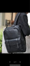 皮尔卡丹男士双肩包真皮大容量商务休闲电脑背包时尚潮流牛皮书包生日礼物 黑色 晒单实拍图