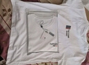 啄木鸟【2件装】夏季短袖T恤男士纯棉宽松大码半袖体恤男装上衣服打底衫 T319白色+T519黑色 XL （120-140斤） 实拍图