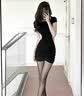宝娜斯加长高个子丝袜女夏季超薄款连裤袜大长腿打底裤袜连脚连体 黑色【2双】经典 L 【均码高160-178cm】80-120斤 实拍图