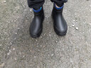 英玛仕雨鞋成人男女士短款中筒雨靴钓鱼防水防滑鞋学生水鞋   黑色 40 实拍图