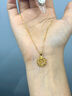 中国黄金（CHINA GOLD）银杏叶黄金项链女足金织梦网套链生日礼物送女友老婆 足金织梦网银杏叶挂坠【赠S925链】纪念品 实拍图