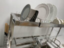 朝暮之家 厨房置物架水槽置物架菜板架可伸缩不锈钢碗筷沥水架碗碟放碗架 单层全套（主架+全挂件） 可伸缩水槽架 实拍图