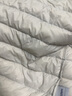 鸭鸭秋冬新款轻薄羽绒服女短款无领薄款修身时尚外套KXM 米白色 L 实拍图