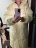 托玛菲连帽羽绒棉服女装2024新款中长款棉衣外套冬季加厚过膝棉袄小个子 黄色 2XL 码 实拍图