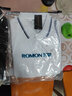 罗蒙（ROMON）两件装短袖t恤男翻领夏季新款冰丝透气polo领打底男士商务体恤衫 黑色+白色 4XL 实拍图