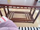 木马人烤火桌家用新款折叠长方形烤火架简易冬季炕桌取暖茶几饭桌餐桌子 【特价无赠品】120胡桃色（加厚纯竹 可折叠） 实拍图