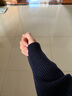 优衣库合作款男装女装圆领针织开衫长袖毛衣毛衫外套479731 69 藏青色 2XL /185/112C 实拍图