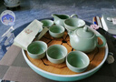 常生源（CHANGSHENGYUAN）茶具整套国风陶瓷茶具家用泡茶套装 墨山水旅行茶具一壶四杯 实拍图