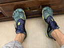 Vibram公路跑步五指鞋男 户外晨跑健身运动鞋透气耐磨跑步鞋 V-RUN 北海蓝/海军蓝 41 实拍图