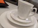 玛戈隆特 高档餐具套装骨瓷碗碟套装欧式纯白浮雕枫丹白露礼盒6人份32头 实拍图