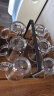 格娜斯钢化玻璃杯套装家用水杯带把泡茶杯耐高温家庭喝水杯子高颜值水具 晒单实拍图