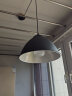 简约吊灯工业风创意个性现代工矿灯罩吧台单头餐厅美发店办公室灯 30cm烤漆黑 实拍图