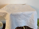HHI纯棉加厚白色桌布西餐厅咖啡厅酒店餐桌长方形圆桌台布正方形定制 纯棉白色 50*50cm（口布） 实拍图