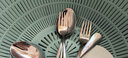 美厨（MAXCOOK）不锈钢叉子 西餐牛排刀叉勺子套装长柄意面水果叉家用西餐具 316L不锈钢餐叉2件套 MCGC8482 实拍图