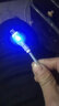 昊微120W快充安卓数据线6A闪充MicroUSB老式加粗长带灯手机充电线器套装车载适用华为OPPO荣耀小米vivo 梦幻蓝【micro阶梯口】6A快充加粗线|两条装 1.5米 实拍图