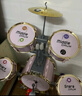 俏娃宝贝（QIAO WA BAO BEI）架子鼓儿童宝宝初学爵士鼓3-6岁8小女孩敲打鼓乐器公主中秋节礼物 实拍图