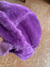 途尊（kingtrip）秋冬中老年帽子女妈妈时尚新款皮草帽仿兔毛礼帽加厚保暖百搭包头 紫色  仿兔毛材质 晒单实拍图