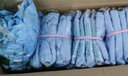 翰洋洁净（HANYANGCLEAN） 斜拉链百级无尘服连体网格防静电服 无尘车间工作服 防尘服 净化服 洁净服 无尘衣 蓝色-不含鞋 XL 实拍图