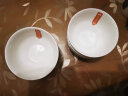 錦鳯 纯白骨瓷碗米饭碗汤碗景德镇餐具家用陶瓷大面碗汤锅单个 小碗4.5英寸金钟碗 实拍图