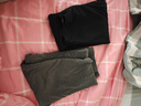 松山棉店加厚贴片保暖裤男女双层护膝暖腰加绒打底秋裤棉裤冬季抗静电东北 男士-加厚黑色(-15~-5°C） L （女士110-125斤，男士140-155斤) 实拍图