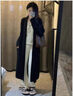 瑜尚臻品长款针织衫开衫外套女毛衣女秋冬季韩系宽松显瘦上衣慵懒风大衣 【黑色】均码 实拍图