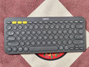 罗技（Logitech）时尚系列 K380 键盘 蓝牙办公键盘 无线键盘 女友 便携超薄键盘 笔记本键盘 黑灰色 实拍图