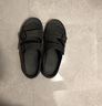 斯凯奇（Skechers）泡泡鞋休闲沙滩鞋凉鞋女鞋厚底舒适软底运动拖鞋女 全黑色/BBK 40 实拍图