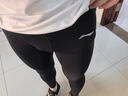 李宁紧身裤男士瑜伽运动健身篮球跑步训练高弹压缩裤加绒保暖打底长裤 黑色 紧身裤 XL 实拍图