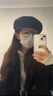 自巧（ZIQIAO）小个子正肩100%全羊毛双面呢大衣女2023冬季新款毛呢西装外套 星空黑 XS (2码) 实拍图