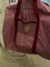 爱之橙旅行衣物收纳袋套拉杆箱行李袋防水装被子的袋子整理袋衣服收纳包 玫红条纹 小号42*32*17cm 实拍图