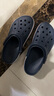卡骆驰（CROCS）洞洞鞋贝雅卡骆班轻便耐磨一脚蹬休闲鞋|205089 黑色/白色-066 37 /38(230mm) 实拍图