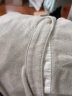 无印良品（MUJI）女式 法兰绒 立领衬衫 格子内搭 衬衣 纯棉全棉 女士秋款BCB19C1A 米白色 XL 实拍图