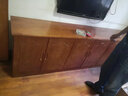 泰琪森纯实木原木餐边柜储物酒柜电视柜一体靠墙落地矮柜收纳储物茶水柜 2米胡桃色200*40*70 实拍图
