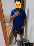 真维斯（JEANSWEST）Polo衫男2025夏季薄款抗菌速干宽松短袖休闲凉感透气纯色彩兰4XL 实拍图
