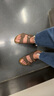 BIRKENSTOCK勃肯德国进口男女款经典舒适软木Arizona双扣拖鞋送父亲送长辈 棕色窄版151183 36 实拍图