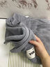 三利速干大浴巾男士A类柔软吸水裹身巾带挂绳女洗澡巾 70*140cm 灰色 实拍图