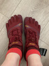 Vibram五指鞋女运动鞋轻便透气赤足跑步鞋健身训练休闲鞋五趾鞋  KSOEVO 勃艮第酒红（建议拍大一码） 38 实拍图