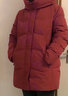 坦博尔羽绒服女中长款宽松连帽厚款保暖女士外套TD236506 锦洛红 170  实拍图
